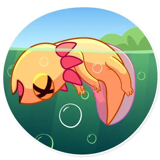 Mexican Axolotl - Sticker 25