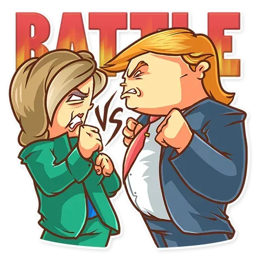 Clinton vs. Trump - Sticker 14