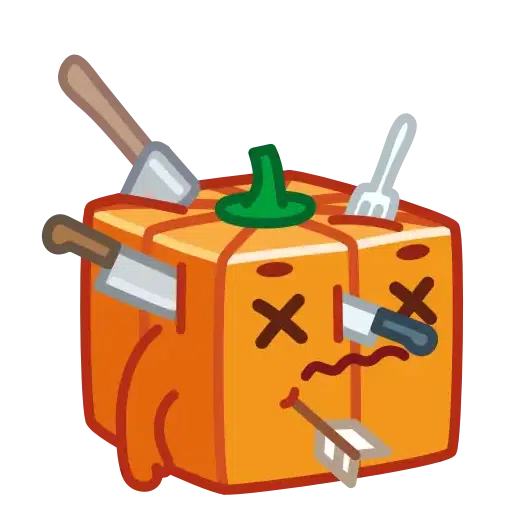 Pumpkin Cube - Sticker 20