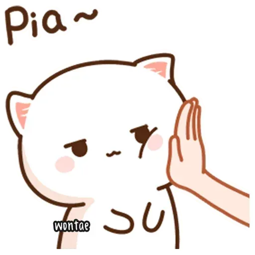 mochi mochi peach cat - Sticker 10