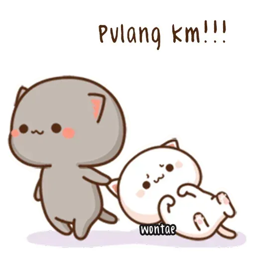 mochi mochi peach cat - Sticker 23
