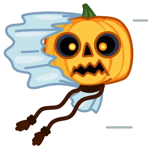Pumpkin Ghost - Sticker 20