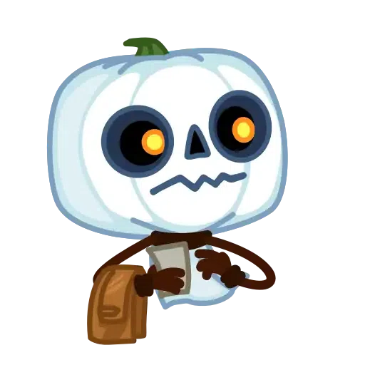 Pumpkin Ghost - Sticker 11