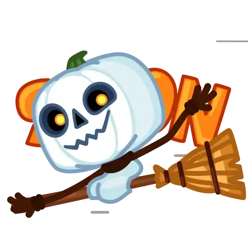 Pumpkin Ghost - Sticker 10