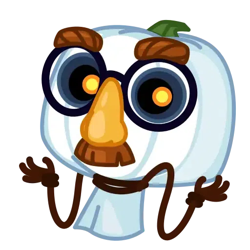 Pumpkin Ghost - Sticker 14