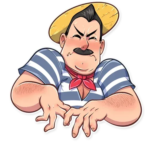 Venetian Gondolier - Sticker 24