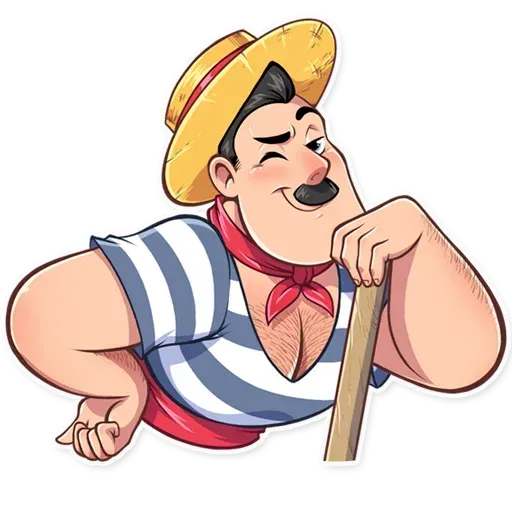 Venetian Gondolier - Sticker 16