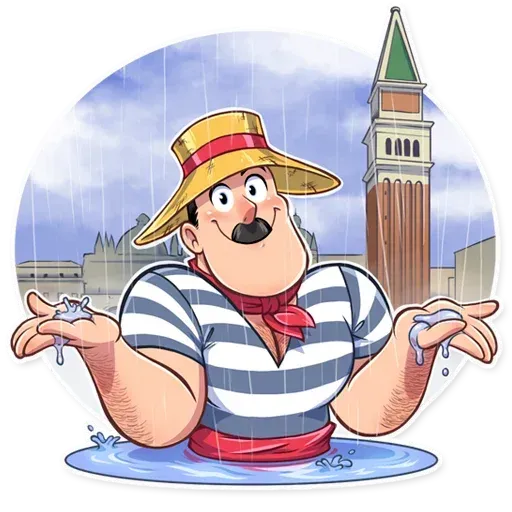 Venetian Gondolier - Sticker 13