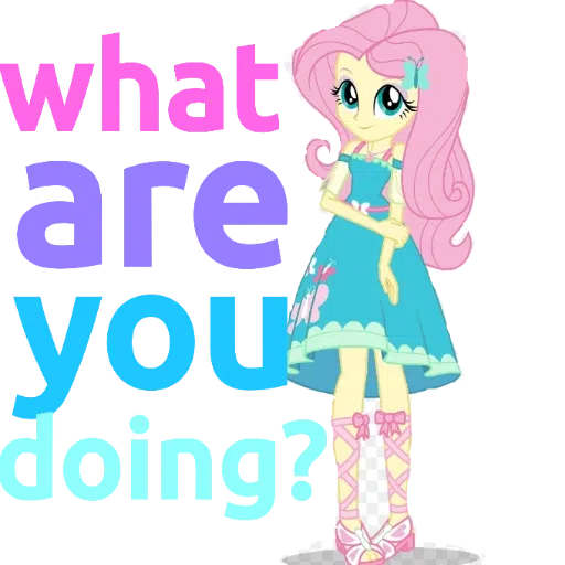 My little pony friendship is magic and my little pony equestria girls---- Fluttershy - Sticker 17