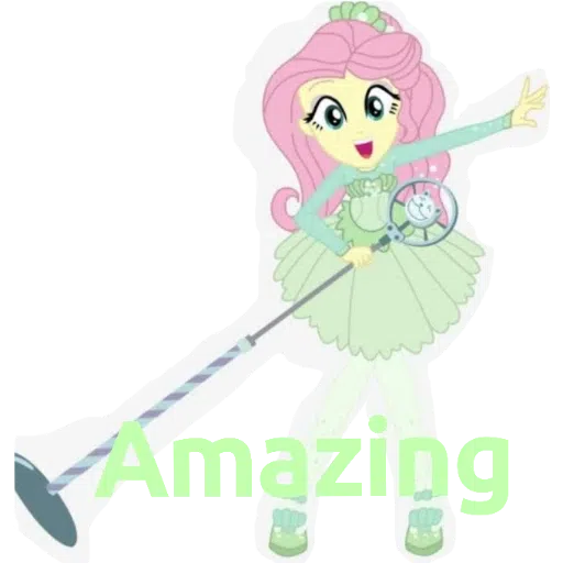 My little pony friendship is magic and my little pony equestria girls---- Fluttershy - Sticker 9