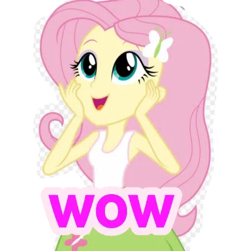 My little pony friendship is magic and my little pony equestria girls---- Fluttershy - Sticker 29
