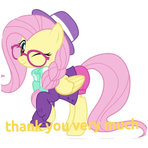 My little pony friendship is magic and my little pony equestria girls---- Fluttershy - Sticker 18