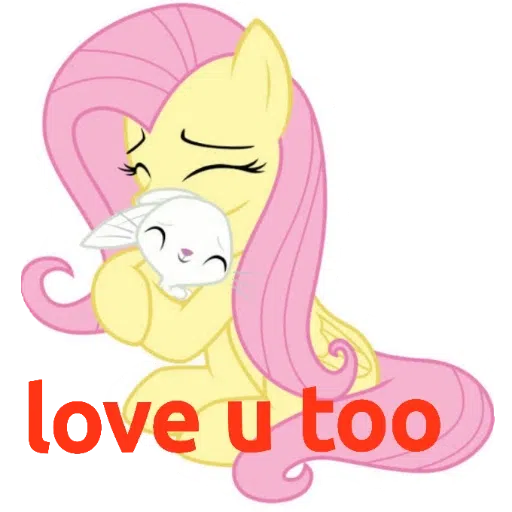 My little pony friendship is magic and my little pony equestria girls---- Fluttershy - Sticker 19
