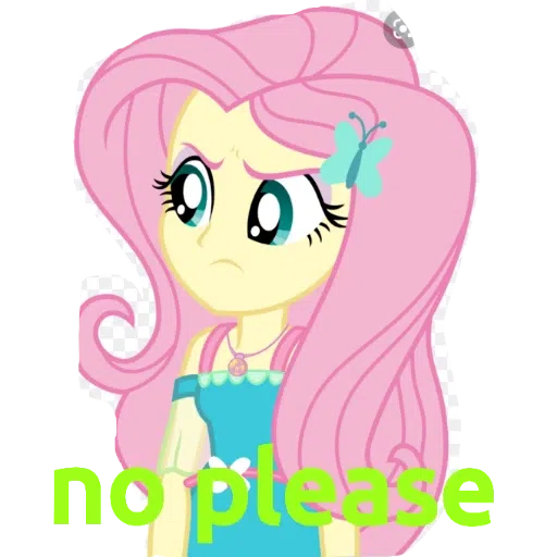 My little pony friendship is magic and my little pony equestria girls---- Fluttershy - Sticker 10