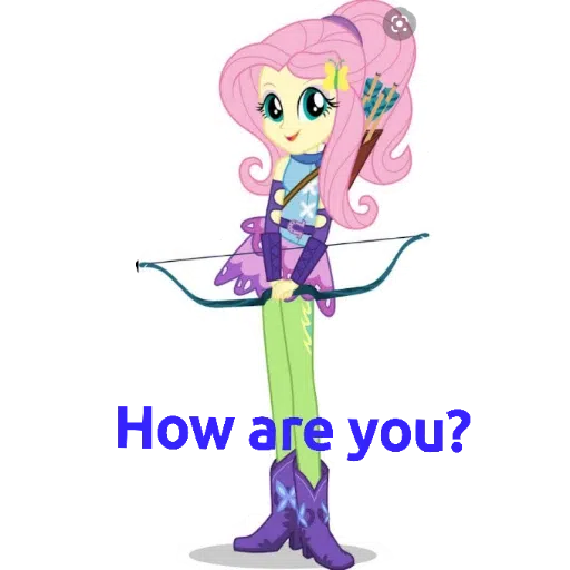 My little pony friendship is magic and my little pony equestria girls---- Fluttershy - Sticker 16