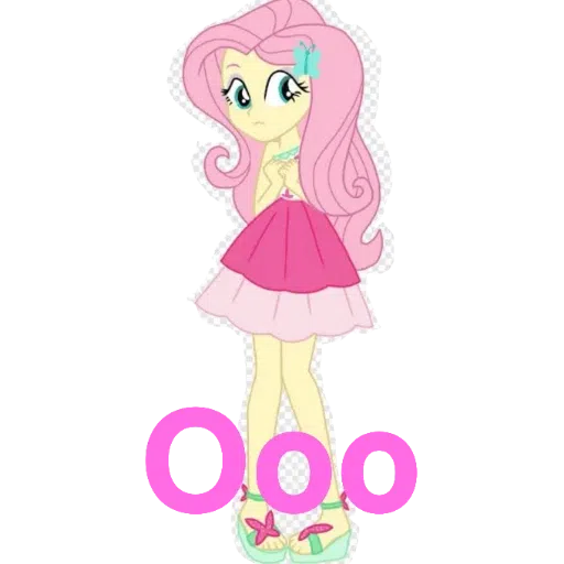 My little pony friendship is magic and my little pony equestria girls---- Fluttershy - Sticker 15