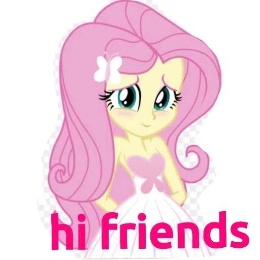 My little pony friendship is magic and my little pony equestria girls---- Fluttershy - Sticker 12
