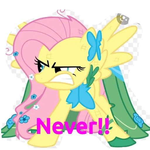My little pony friendship is magic and my little pony equestria girls---- Fluttershy - Sticker 25
