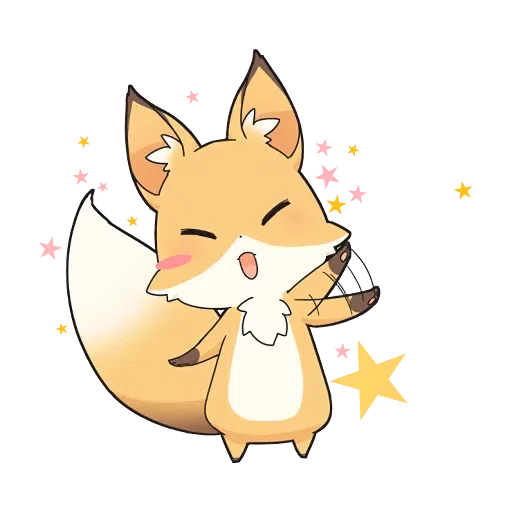 Girly Fox - Sticker 28