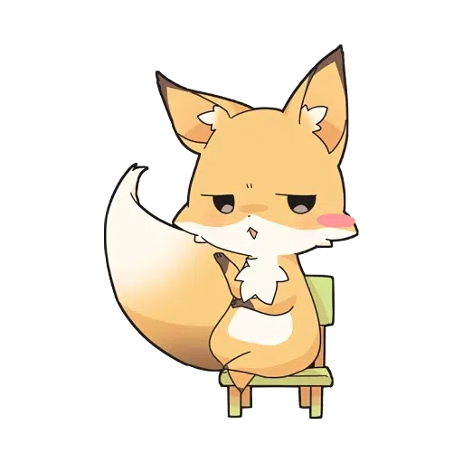 Girly Fox - Sticker 17
