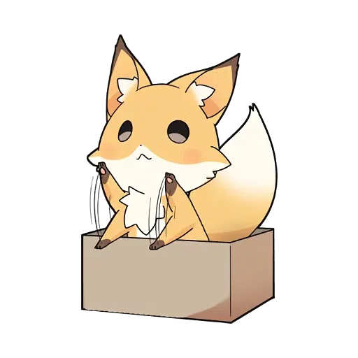 Girly Fox - Sticker 11