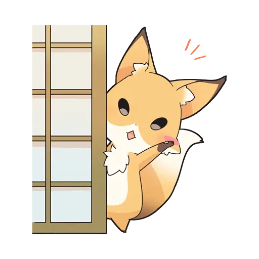 Girly Fox - Sticker 20
