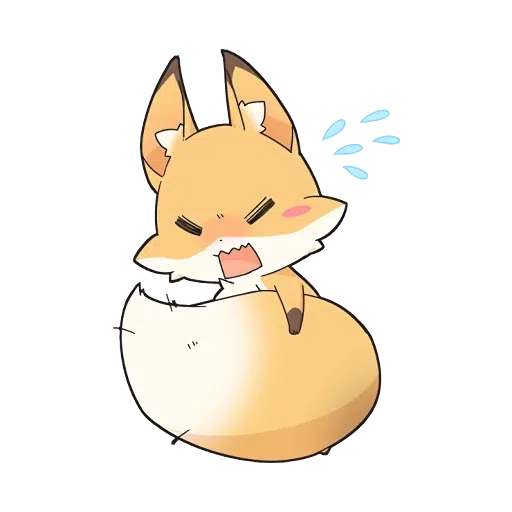 Girly Fox - Sticker 15