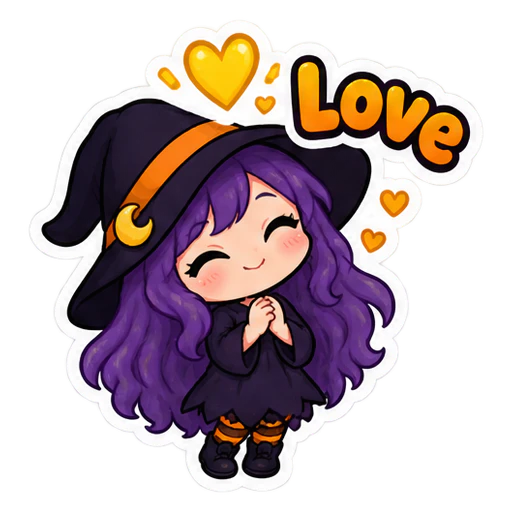 Luna the Witch - Sticker