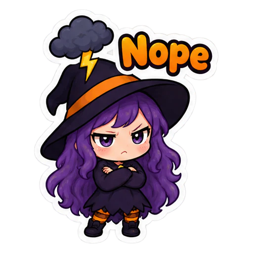 Luna the Witch - Sticker