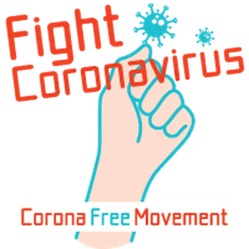 Corona Free Movement - Sticker 20