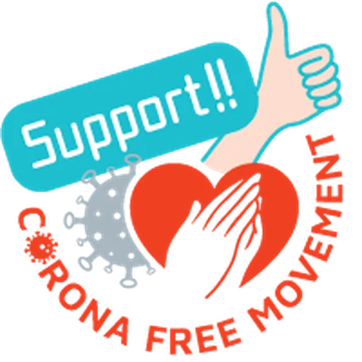 Corona Free Movement - Sticker 11