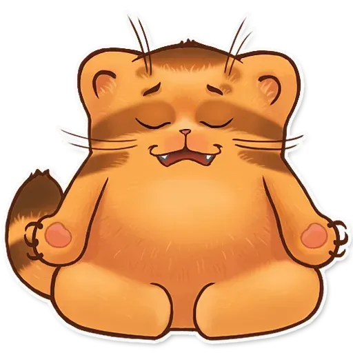 Orange Meow - Sticker 22