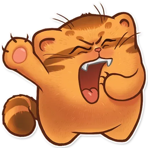 Orange Meow - Sticker 9