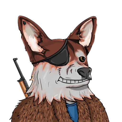 Corgi Heroes NFT Save Ukraine - Sticker 19