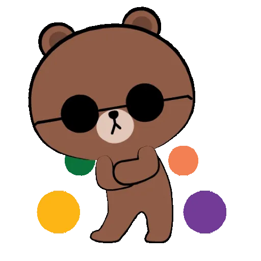 Sticker BROWN & FRIENDS   Andie v10 GIF* - Sticker 10