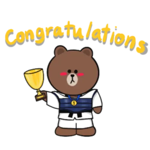 Happy New Year Taekwondo BROWN & FRIENDS (新年) (1) - Sticker 11