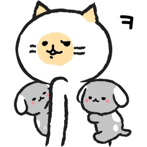[ 알림 ] 개 키우는 고양이, 캣시터 - Sticker 19