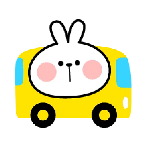 Rabbit Smile Emoji - Sticker 25