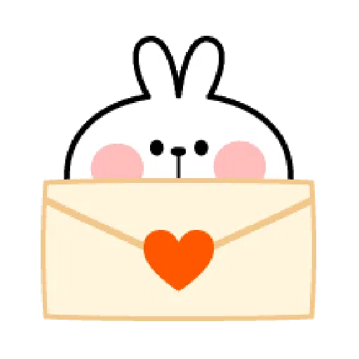 Rabbit Smile Emoji - Sticker 17