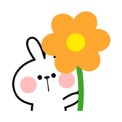 Rabbit Smile Emoji - Sticker 28
