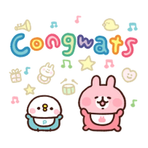 Kanahei Piske & Usagi Celebrate - Sticker 17