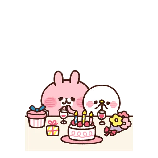 Kanahei Piske & Usagi Celebrate - Sticker 26