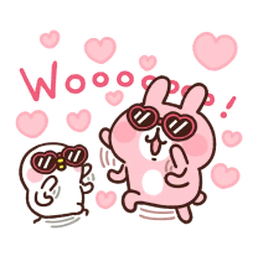 Kanahei Piske & Usagi Celebrate - Sticker 10