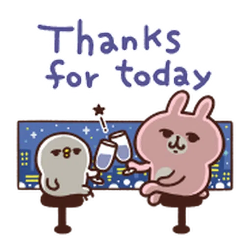 Kanahei Piske & Usagi Celebrate - Sticker 9