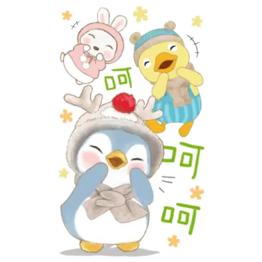 小蘇打企鵝溫暖大貼圖 (聖誕) - Sticker 12