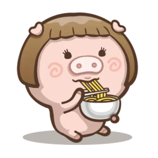 Fat pig couple - Sticker 20