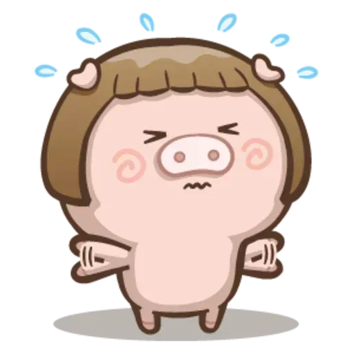 Fat pig couple - Sticker 24