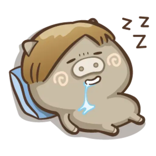 Fat pig couple - Sticker 14