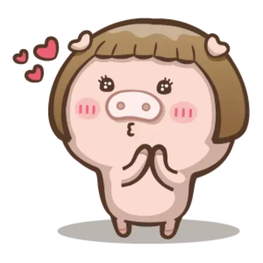Fat pig couple - Sticker 23