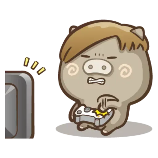 Fat pig couple - Sticker 15